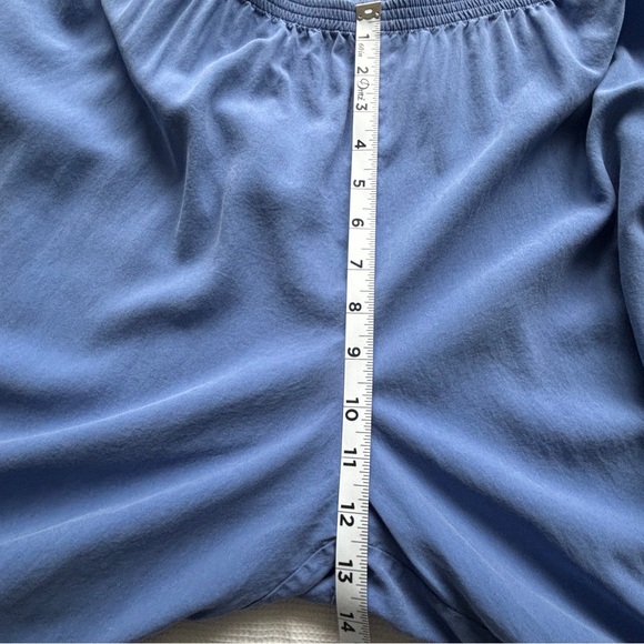 Go Silk washable silk pants women's plus sz 1X blue elastic waist comform relax - Picture 7 of 11